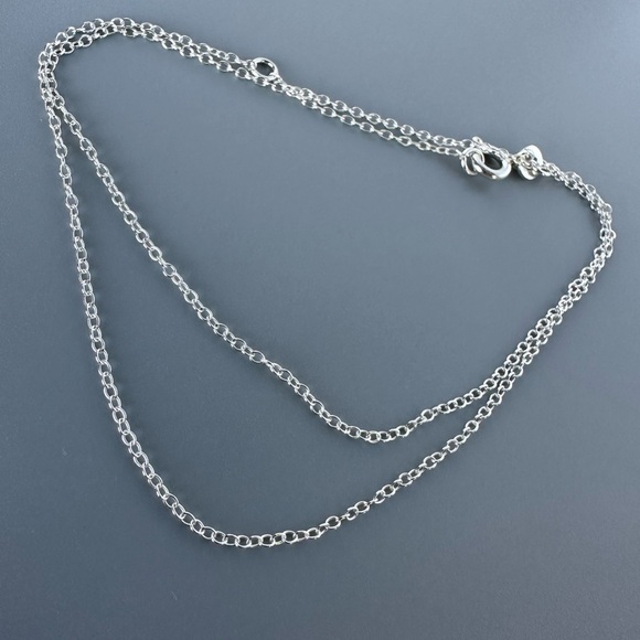 Sterling Silver Adjustable Cable Chain 18 Inches - Picture 4 of 7